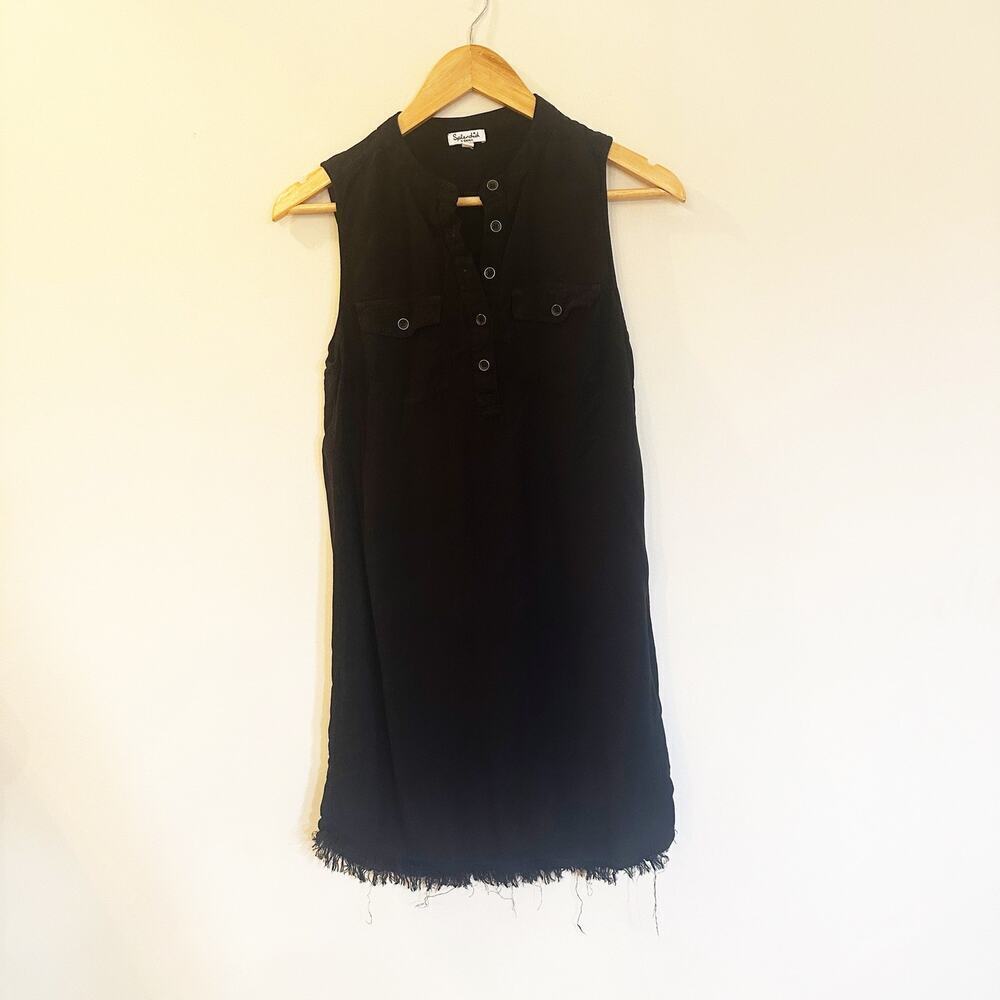 Splendid Black shirt dress sz XS Women's Sleeveless Shirt Dress